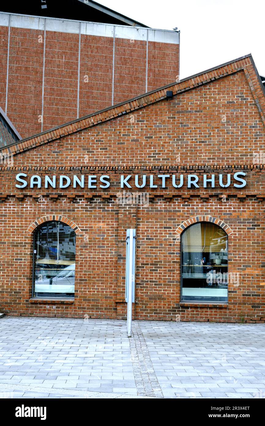 Sandnes, Norway, May 18 2023, Sandnes Culture Centre Or Museum Tourist Attraction Building Exterior With No People Stock Photo