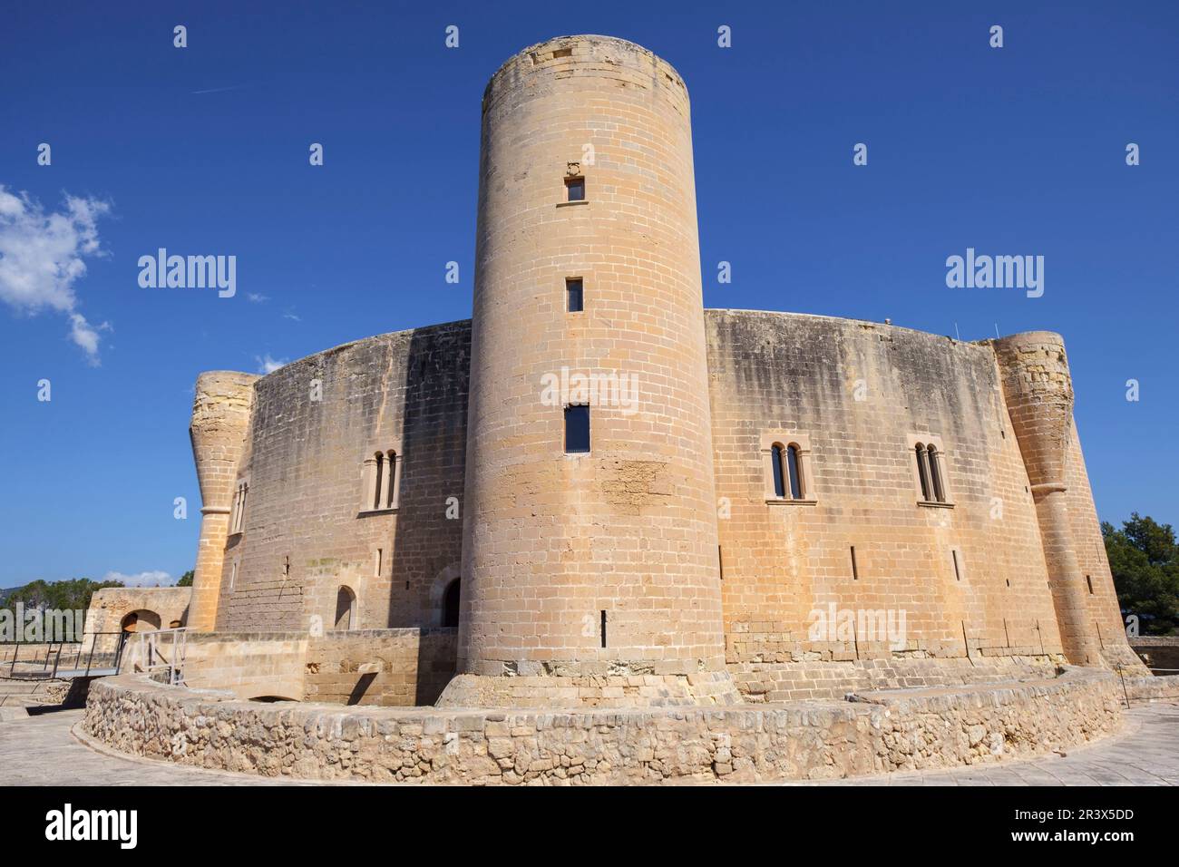 castillo de Bellver, siglo XIV, estilo gótico, Mallorca, balearic islands, Spain. Stock Photo