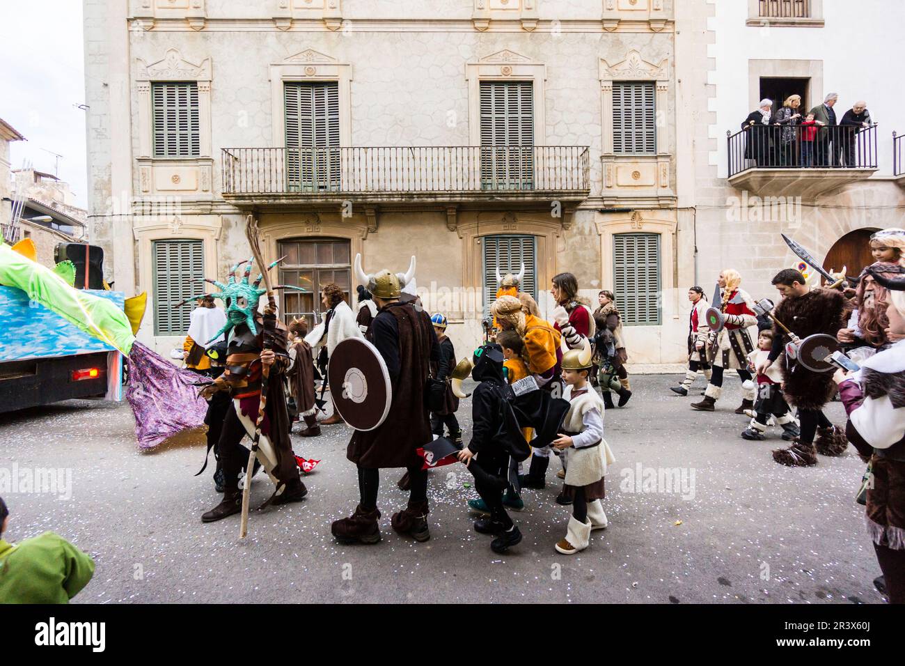 els darrers dias, carnaval, Llucmajor, Migjorn, Mallorca, balearic islands, spain, europe. Stock Photo