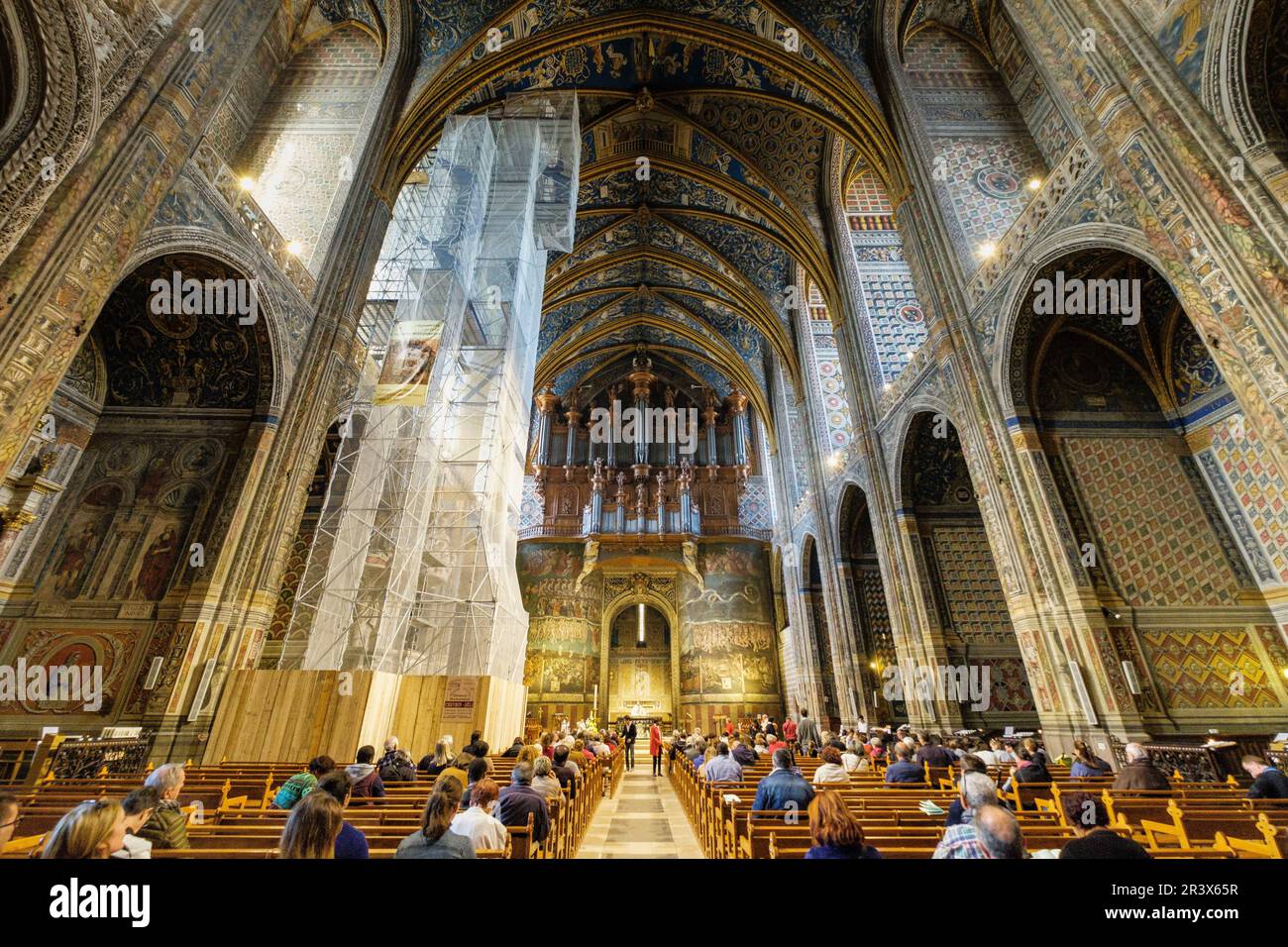 catedral de Santa Cecilia,Albi, France,Western Europe. Stock Photo
