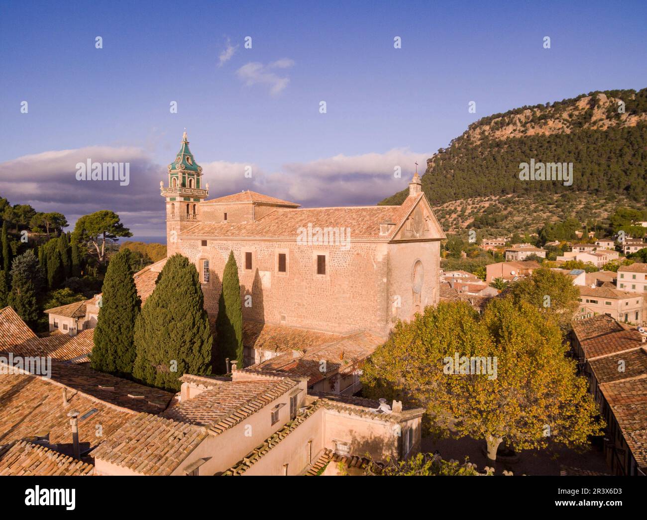 Cartuja , Valldemossa, Sierra de Tramuntana, Mallorca, Balearic Islands, spain, europe. Stock Photo