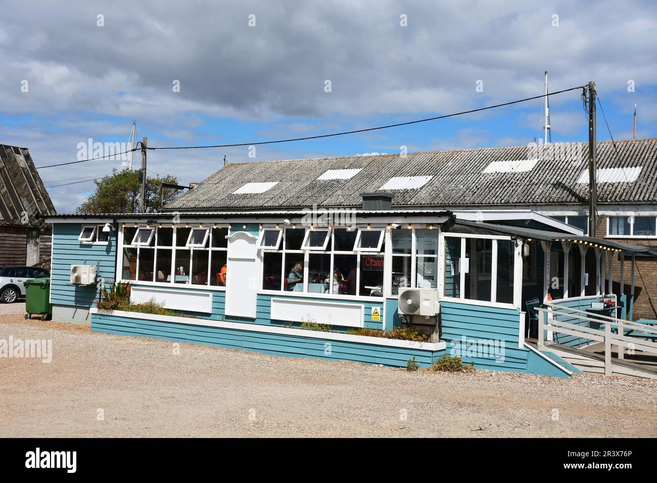 Cafe at Felixstowe Ferry, Felixstowe, Suffolk, UK Stock Photo