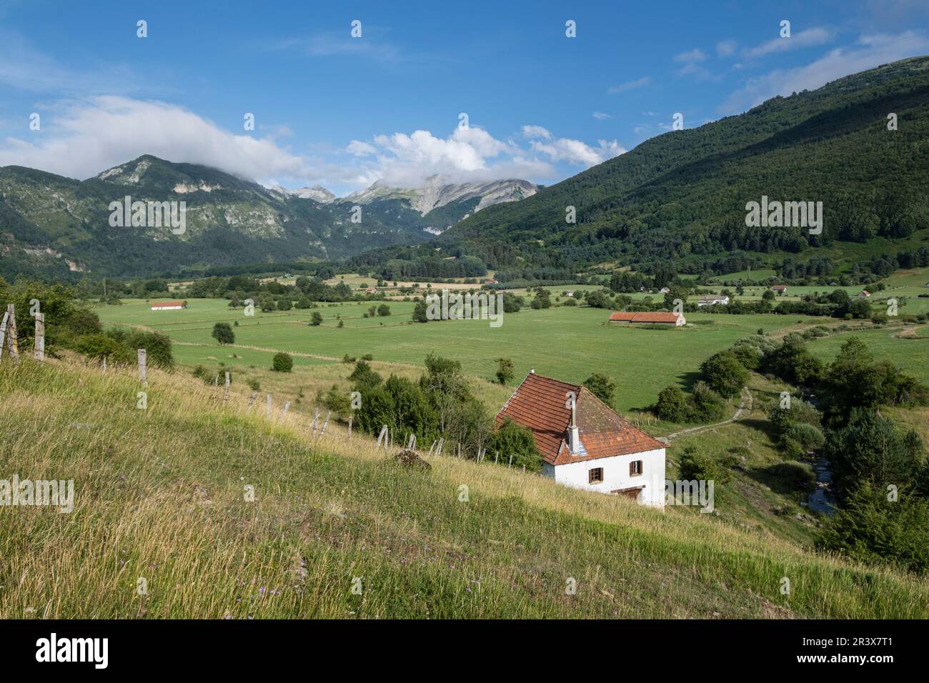 valle de Belagua, Isaba, Navarra, Spain, Europe. Stock Photo