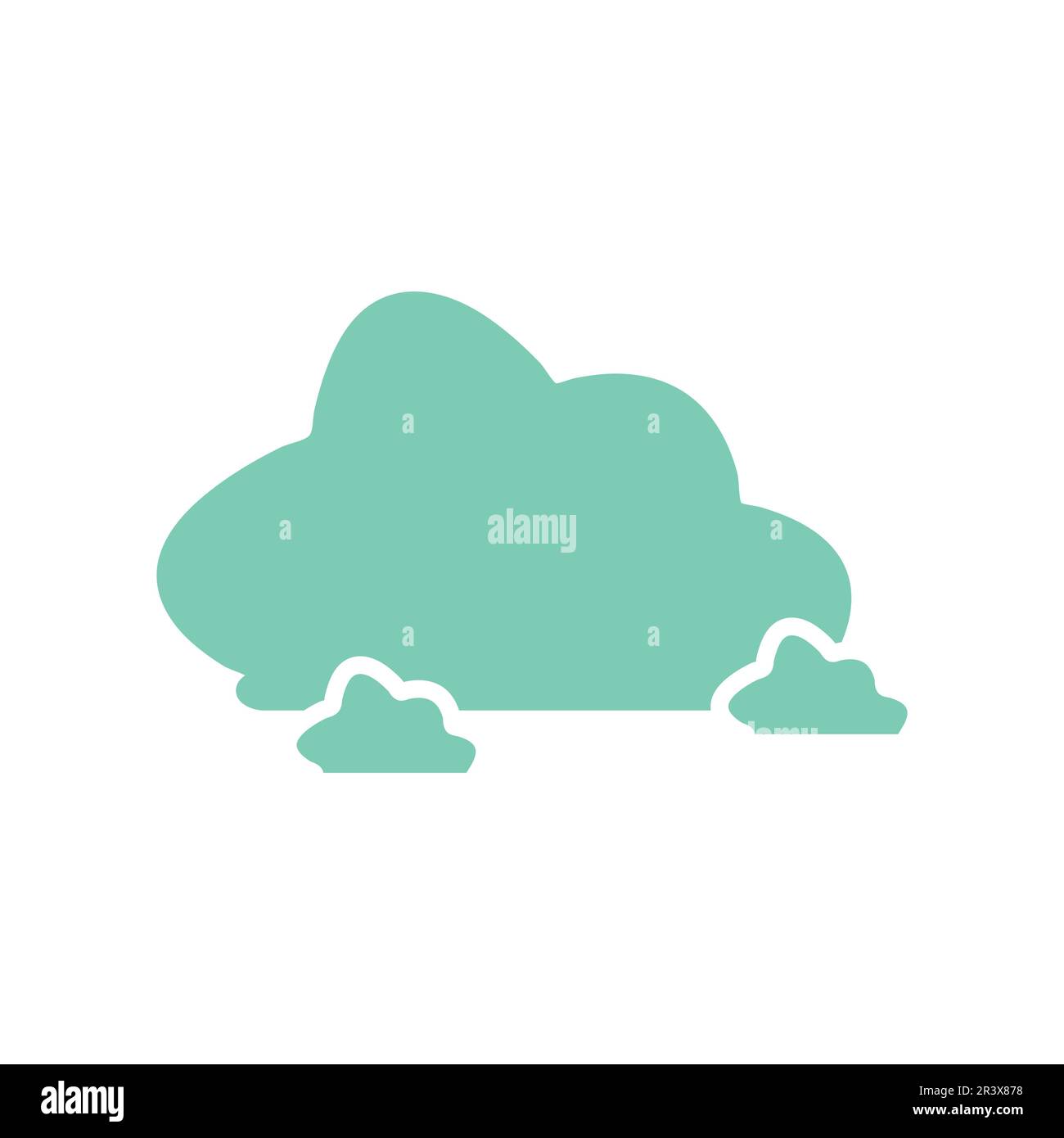 Flat Cloud Icon Symbol Vector Illustration Stock Vector Image & Art - Alamy