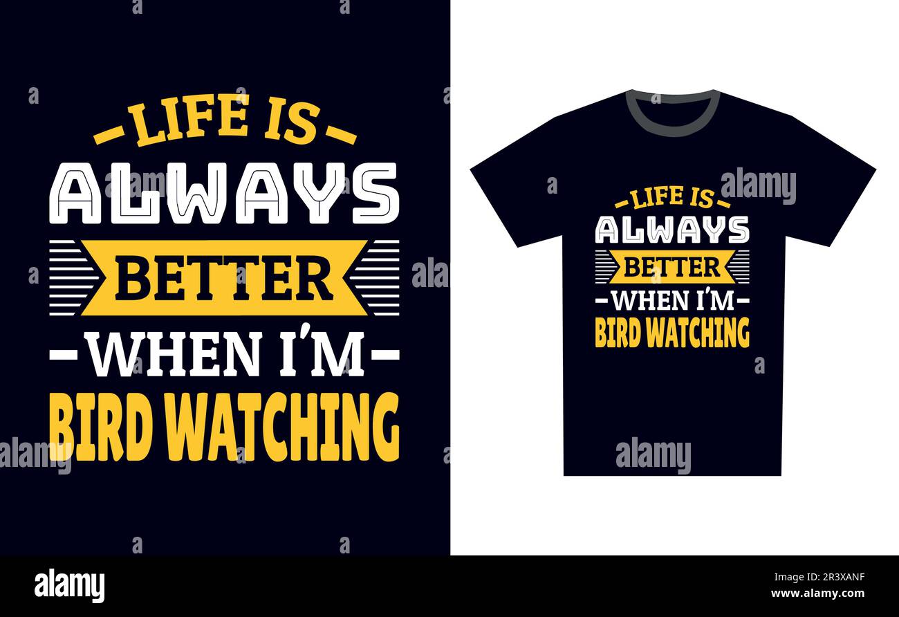 Bird Watching T Shirt Design Template Vector Stock Vector Image & Art