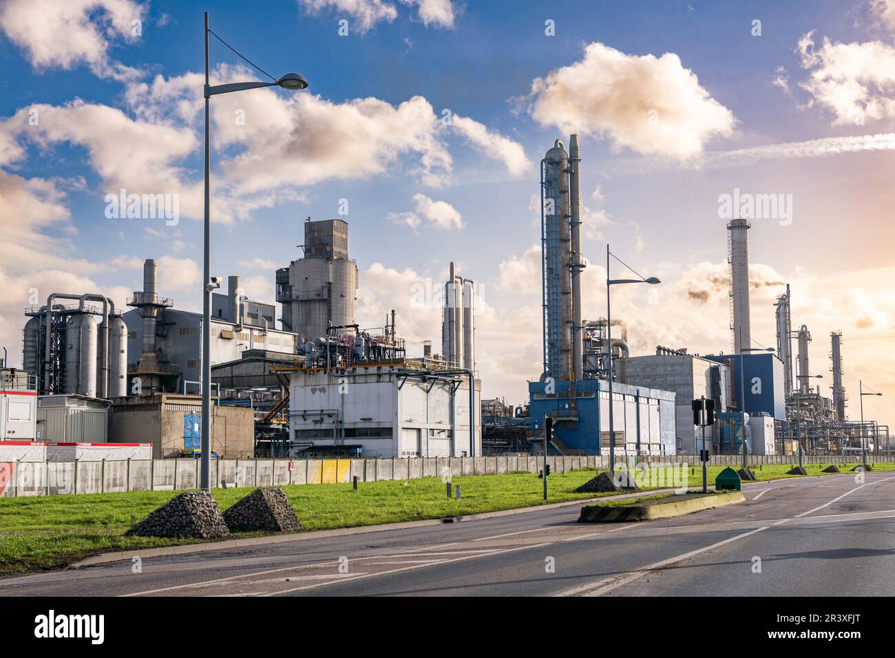 Borealis plant in Grand-Quevilly, Seveso-III Directive, Borealis AG chemical company. The site produces nitrogenous mineral fertilizers and fertilizer Stock Photo