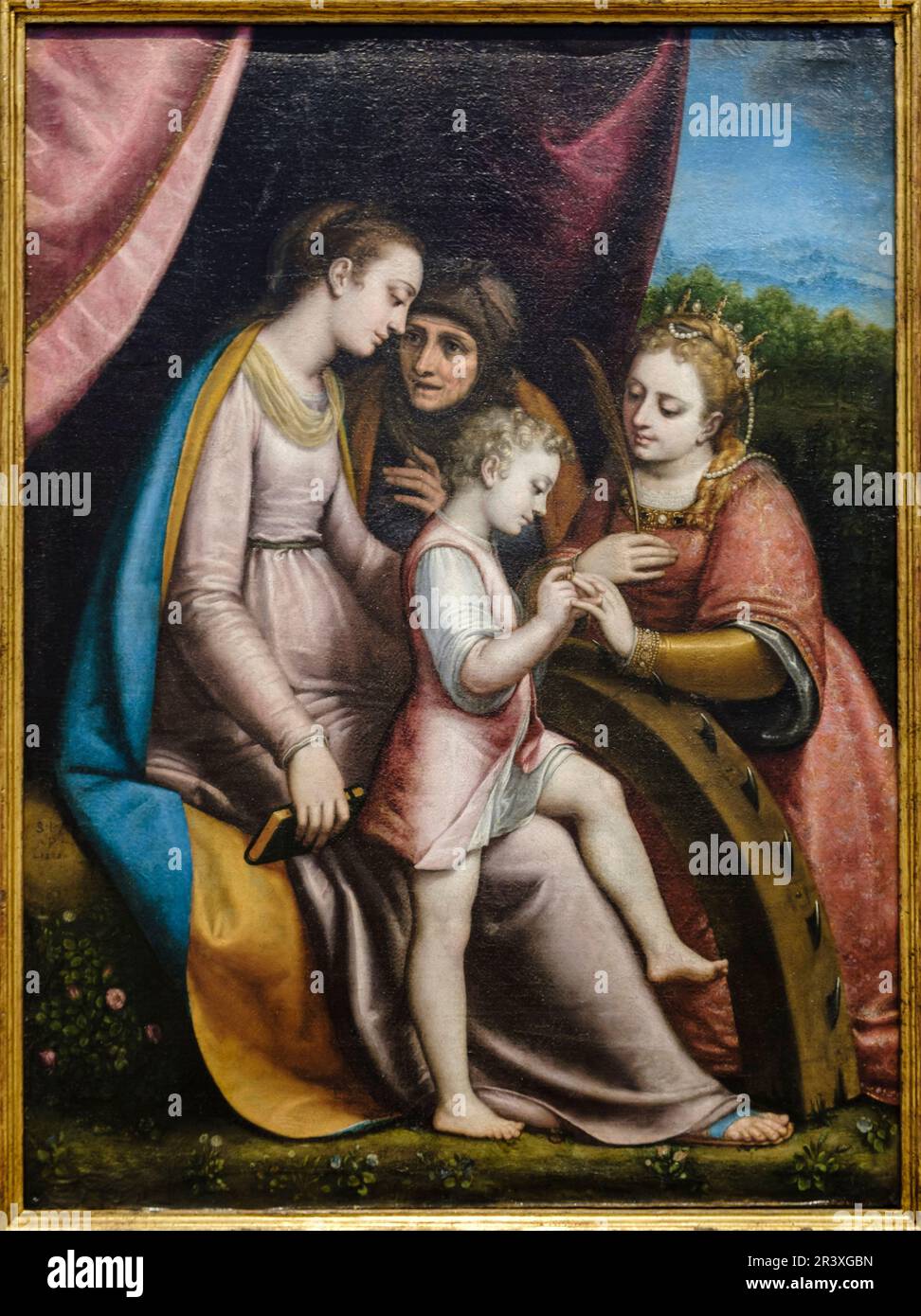 The mystical marriage of saint catherine hi-res stock photography and ...