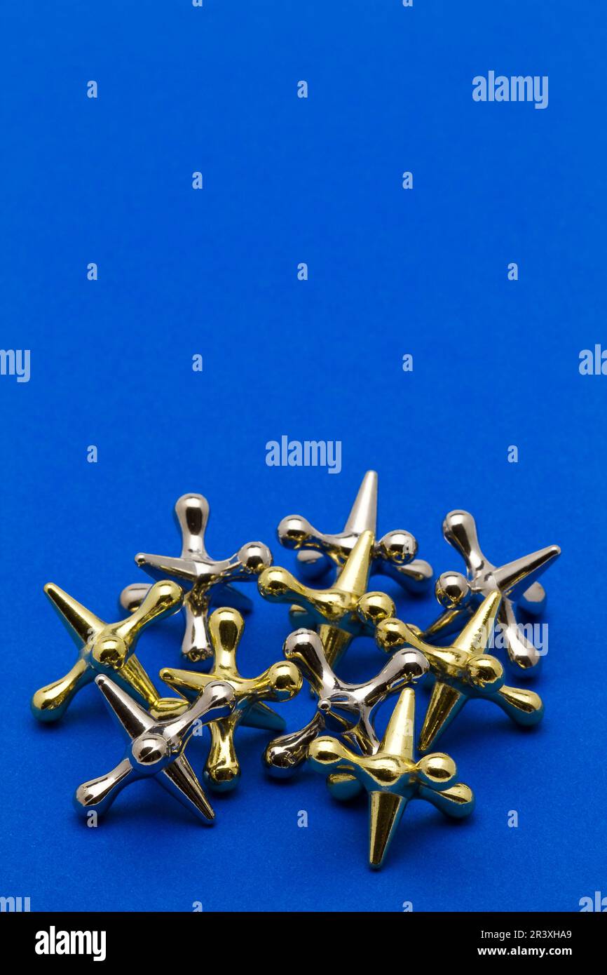 Jacks Game Pieces Stock Photo Alamy