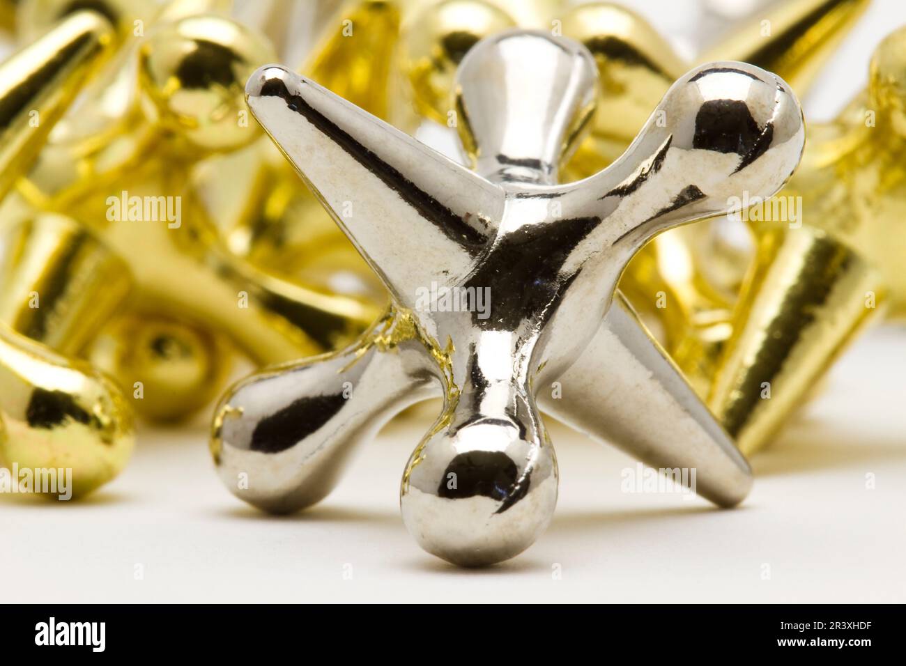 Jacks Game Pieces Stock Photo Alamy