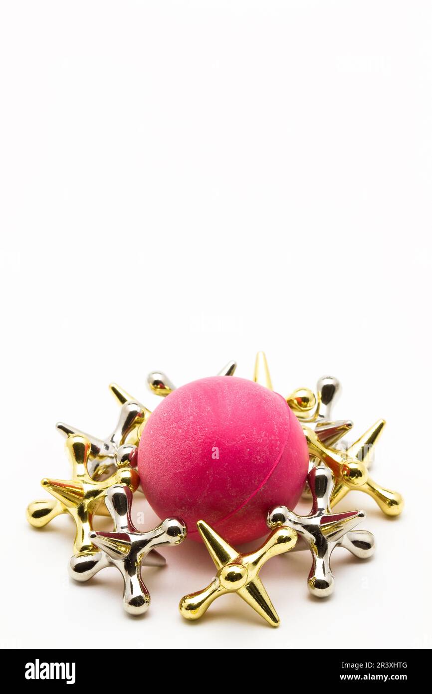 Jacks Game Pieces Stock Photo Alamy