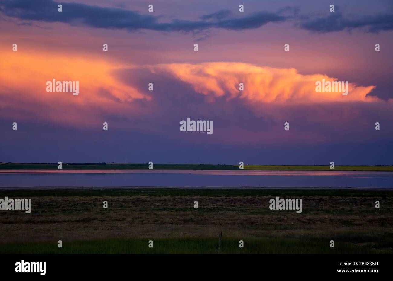 Prairie Storm Clouds Stock Photo
