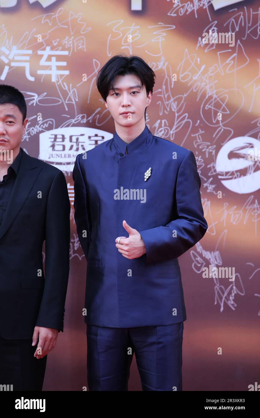 Beijing, China. May 23, 2023. Chinese singer and rapper Fan Chengcheng ...