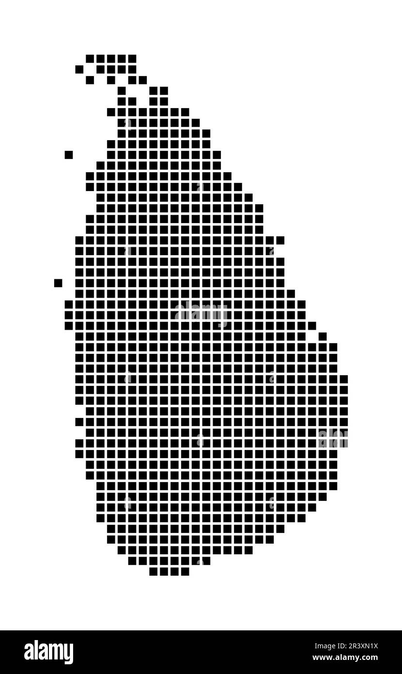 Colombo Map Vector Sri Lanka map. Map of Sri Lanka in dotted style. Borders of the country ...