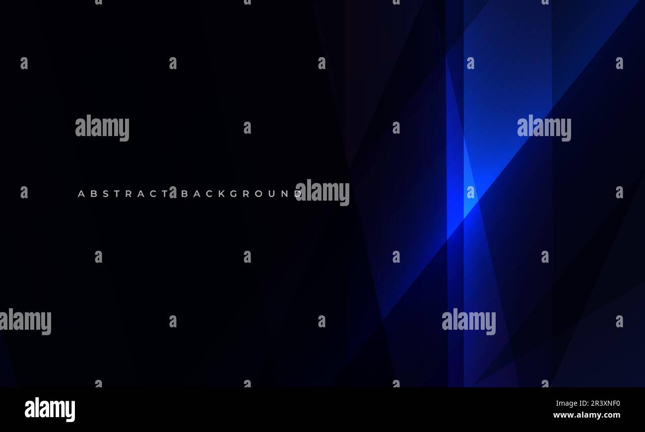 Black and dark blue modern abstract background with diagonal geometric ...