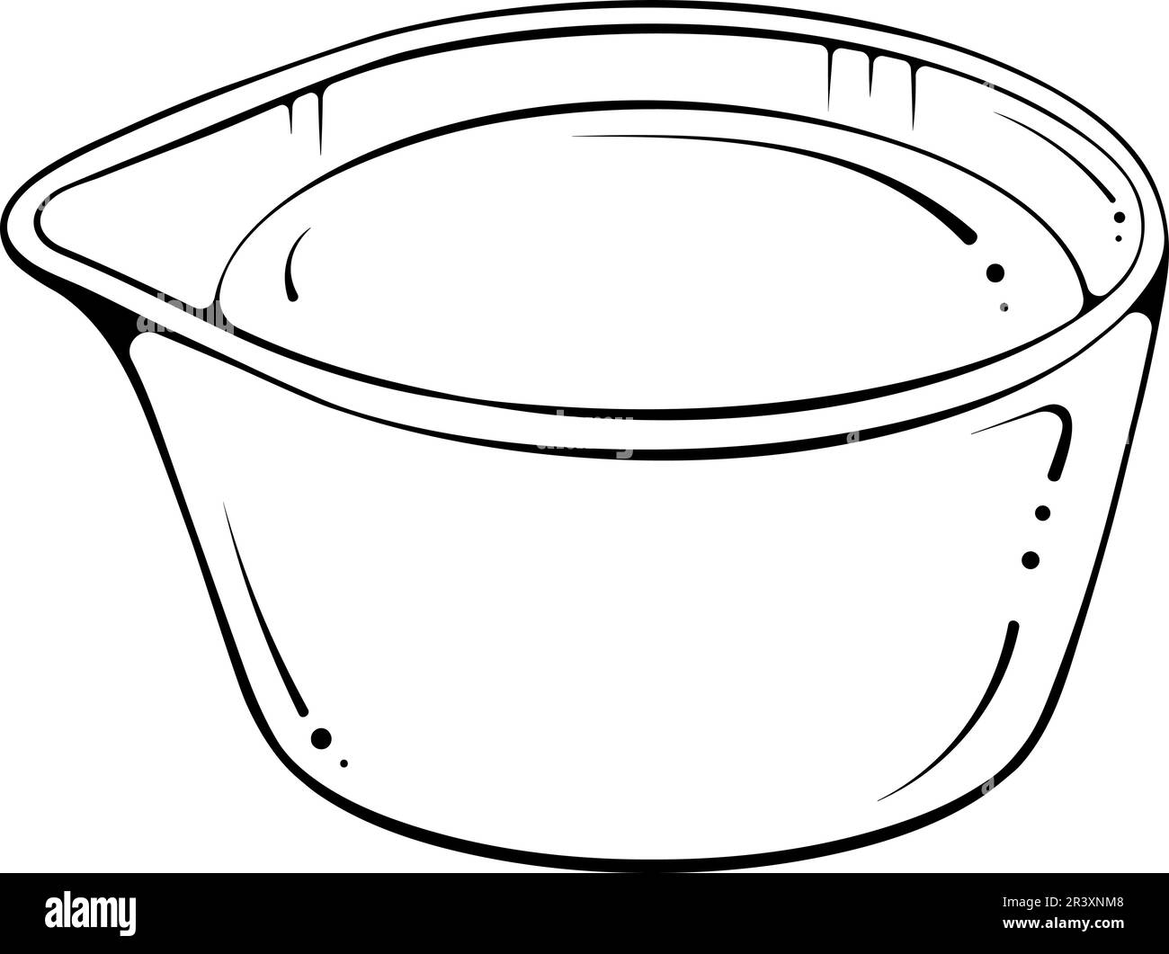 Sauce bowl line art Stock Vector Image & Art Alamy