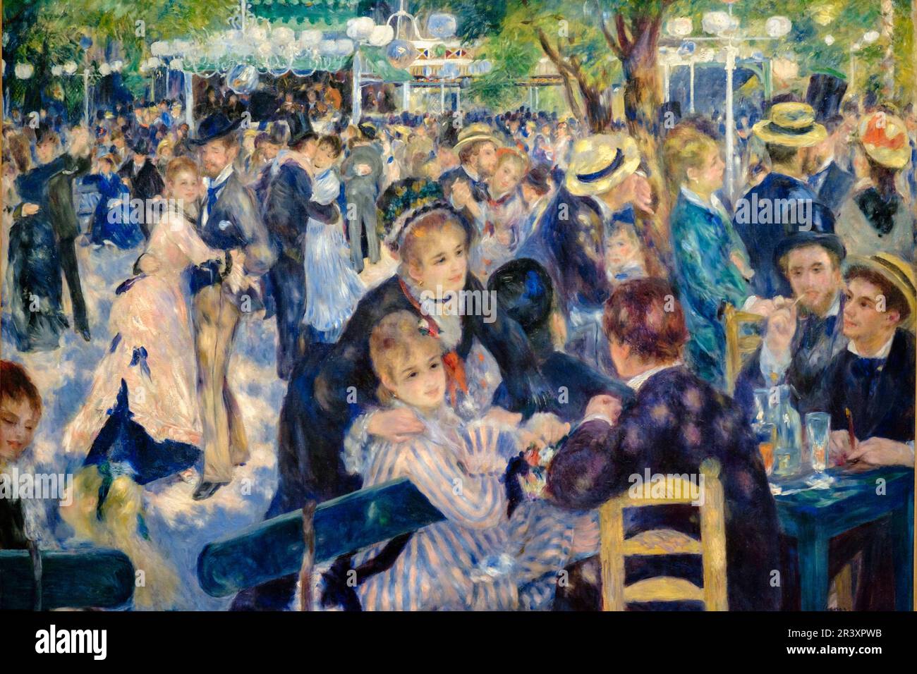 Auguste Renoir (1841-1919), . El baile del molino de la Galette, . 1876, .  Óleo sobre lienzo, Museo de Orsay, Ministerio de Cultura y Comunicación  Francés, Paris, France,Western Europe Stock Photo - Alamy