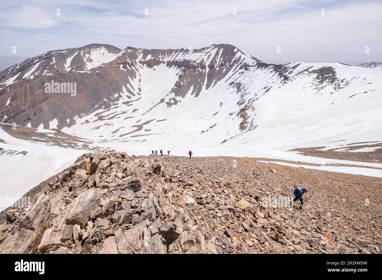 Ighil M'Goun, 4,071 meters, Atlas mountain range, morocco, africa. Stock Photo