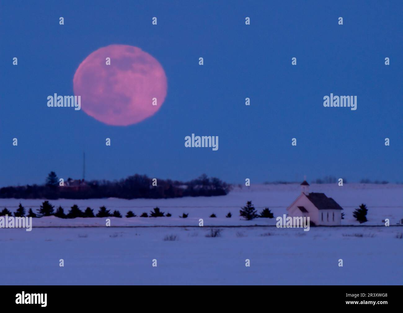 Prairie Winter Scenes Stock Photo