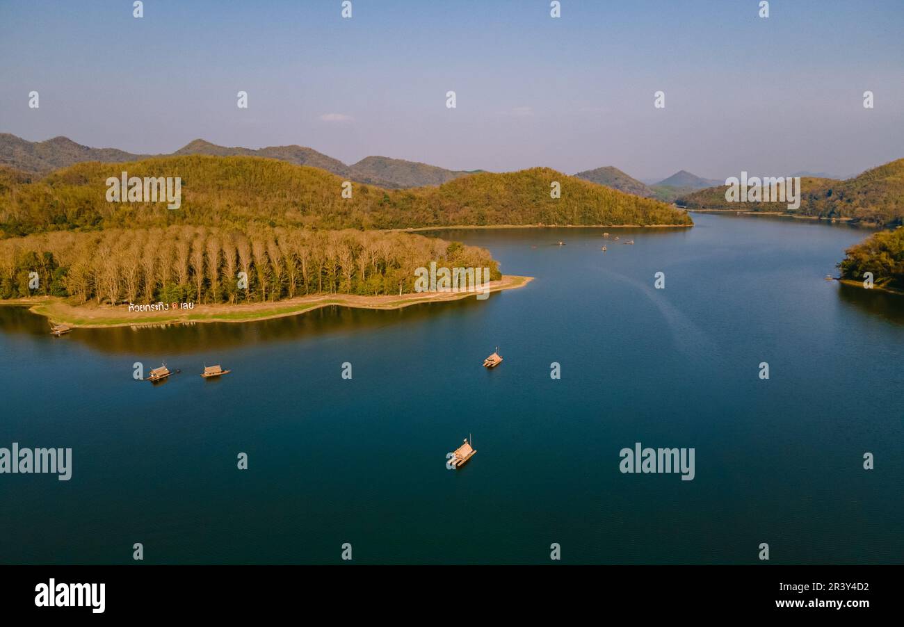 Huai Krathing lake in North Eastern Thailand Isaan , famous for its ...
