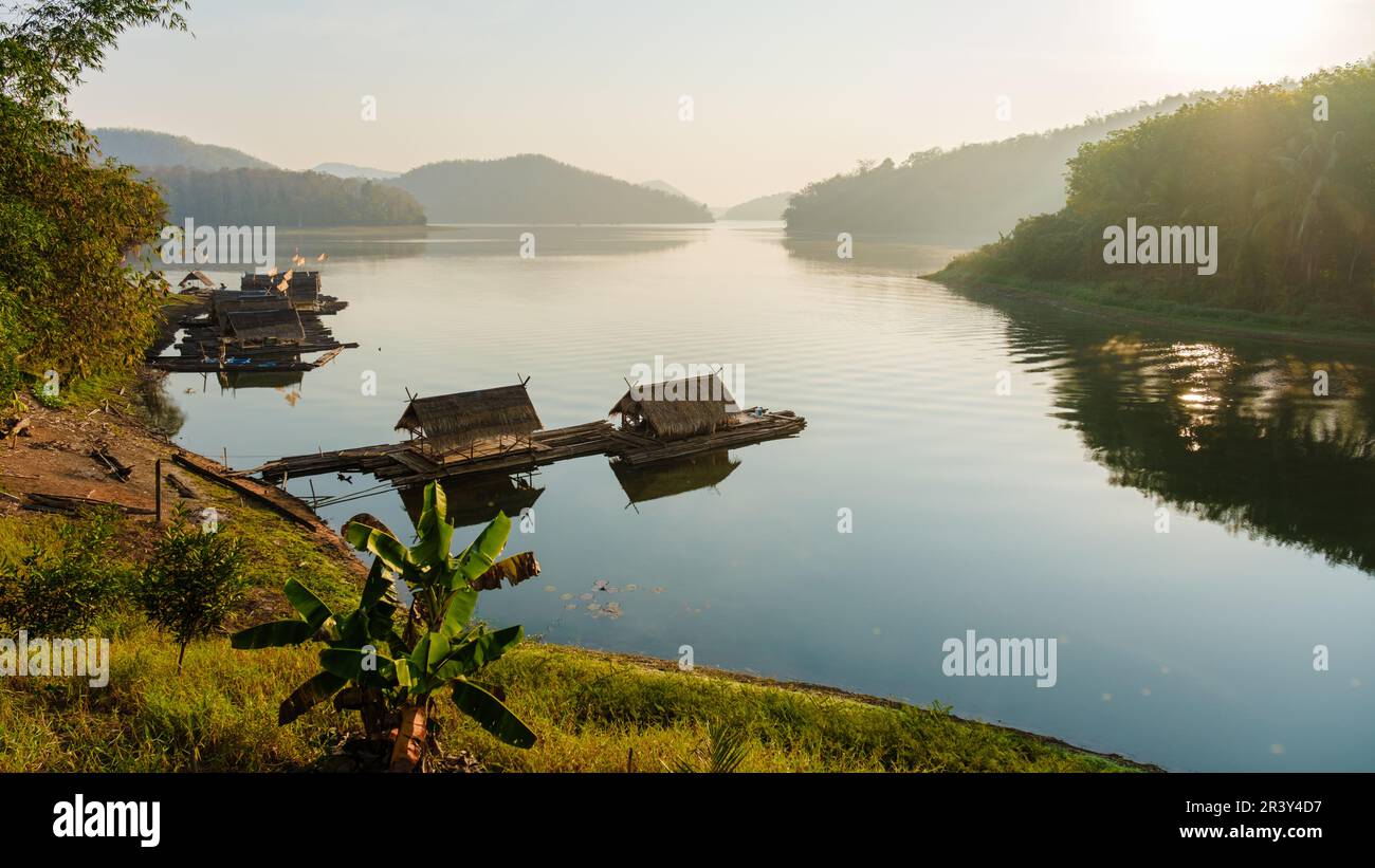 Huai Krathing lake in North Eastern Thailand Isaan , famous for its ...
