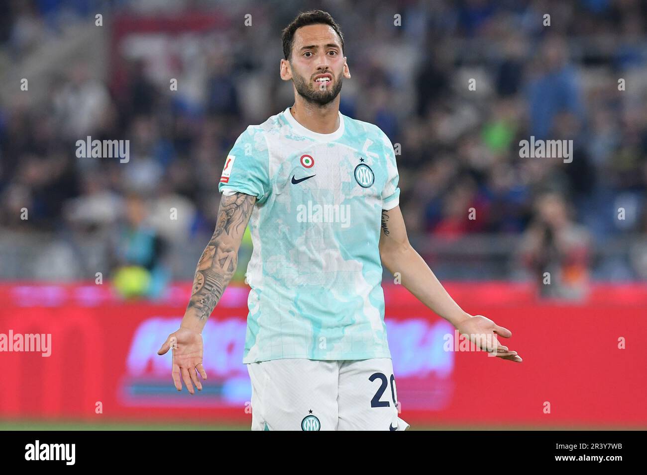 Rome, Lazio. 24th May, 2023. Hakan Calhanoglu of Inter during Italian