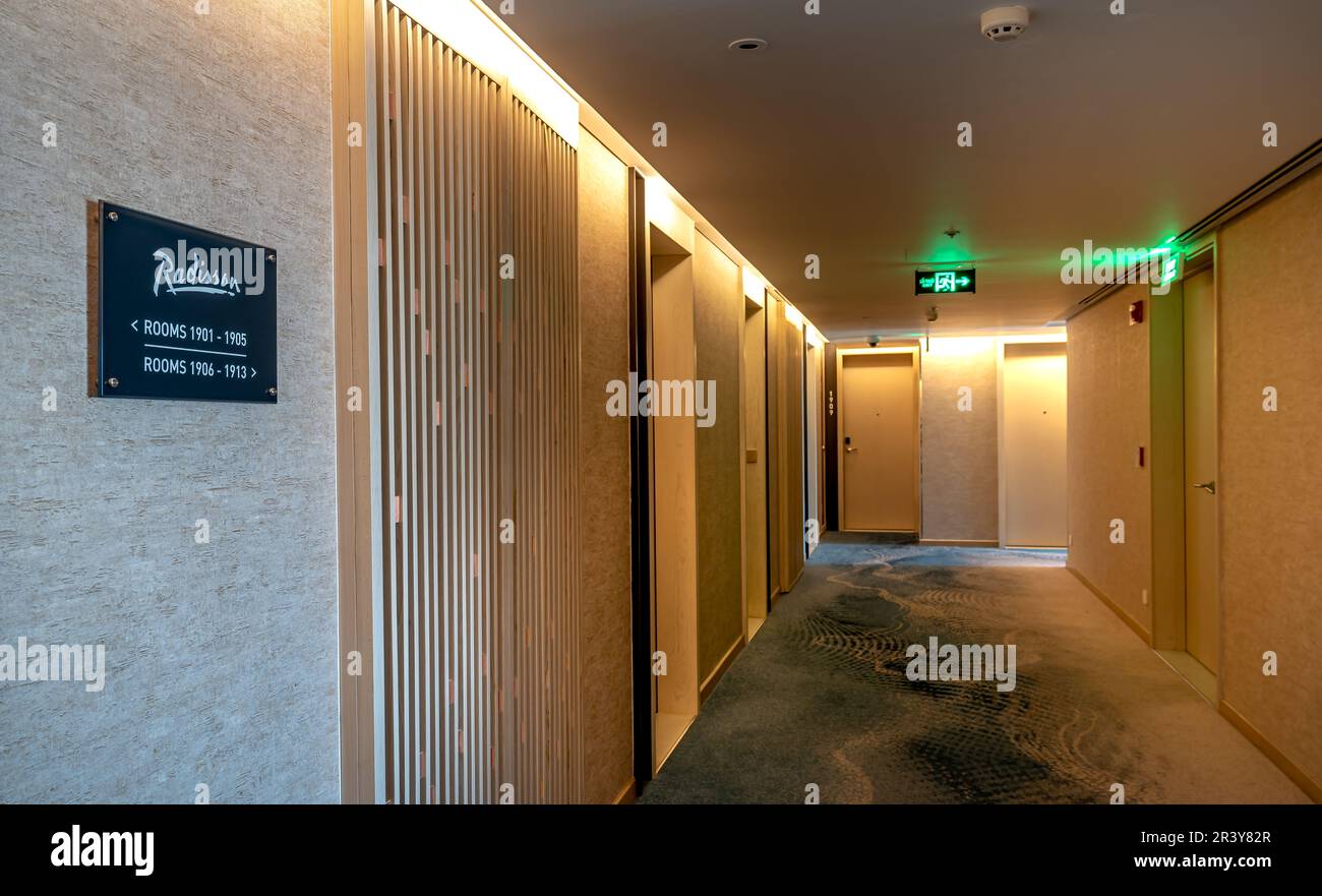 Radisson 5star hotel Da Nang, Vietnam May 16, 2023 See the corridor of 5star Radisson Da