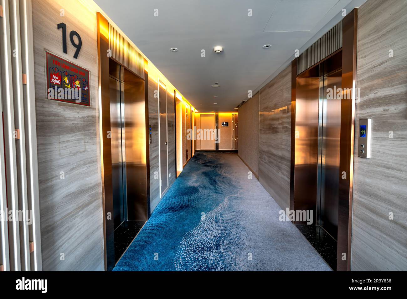 Radisson 5star hotel Da Nang, Vietnam May 16, 2023 See the corridor of 5star Radisson Da
