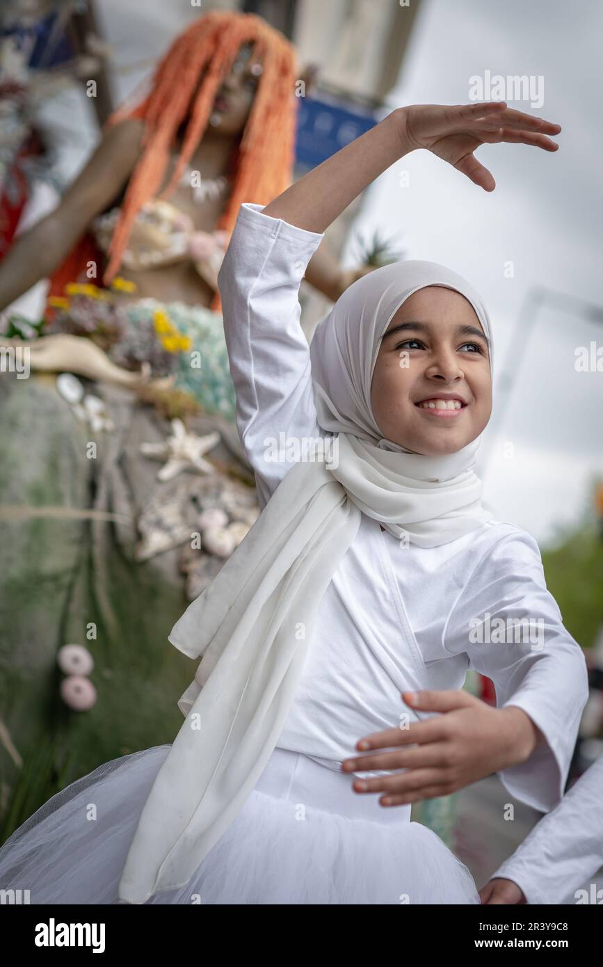 London, UK. 25th May 2023. Chelsea in Bloom Young dancers from Grace