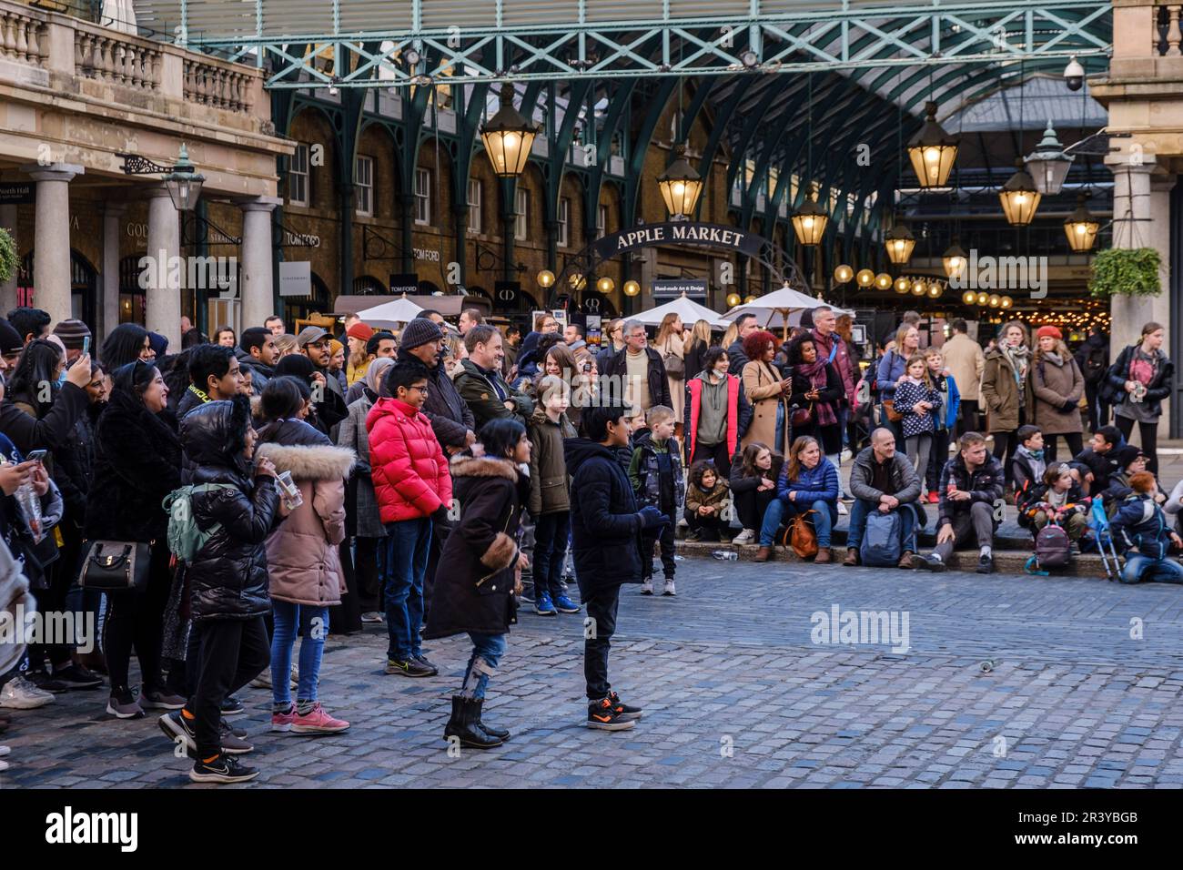 Apple market Stock Photo