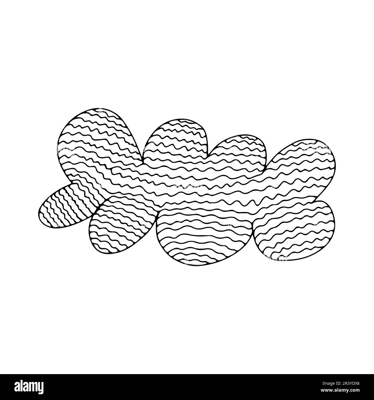 Cute doodle cloud illustration Stock Vector Image & Art - Alamy