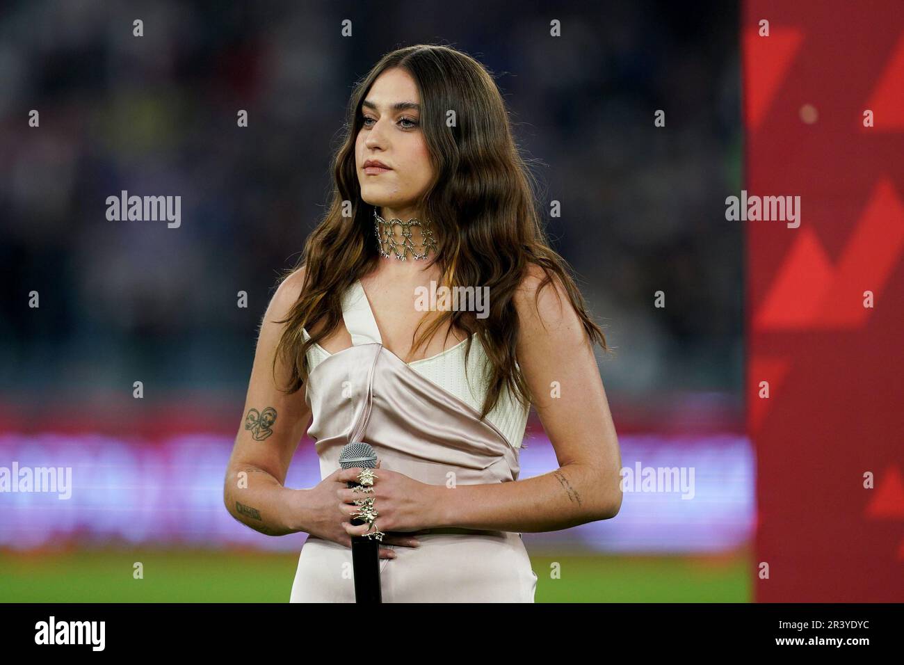 Rome, Italy. 24th May, 2023. Italian singer-songwriter Gaia, born Gaia