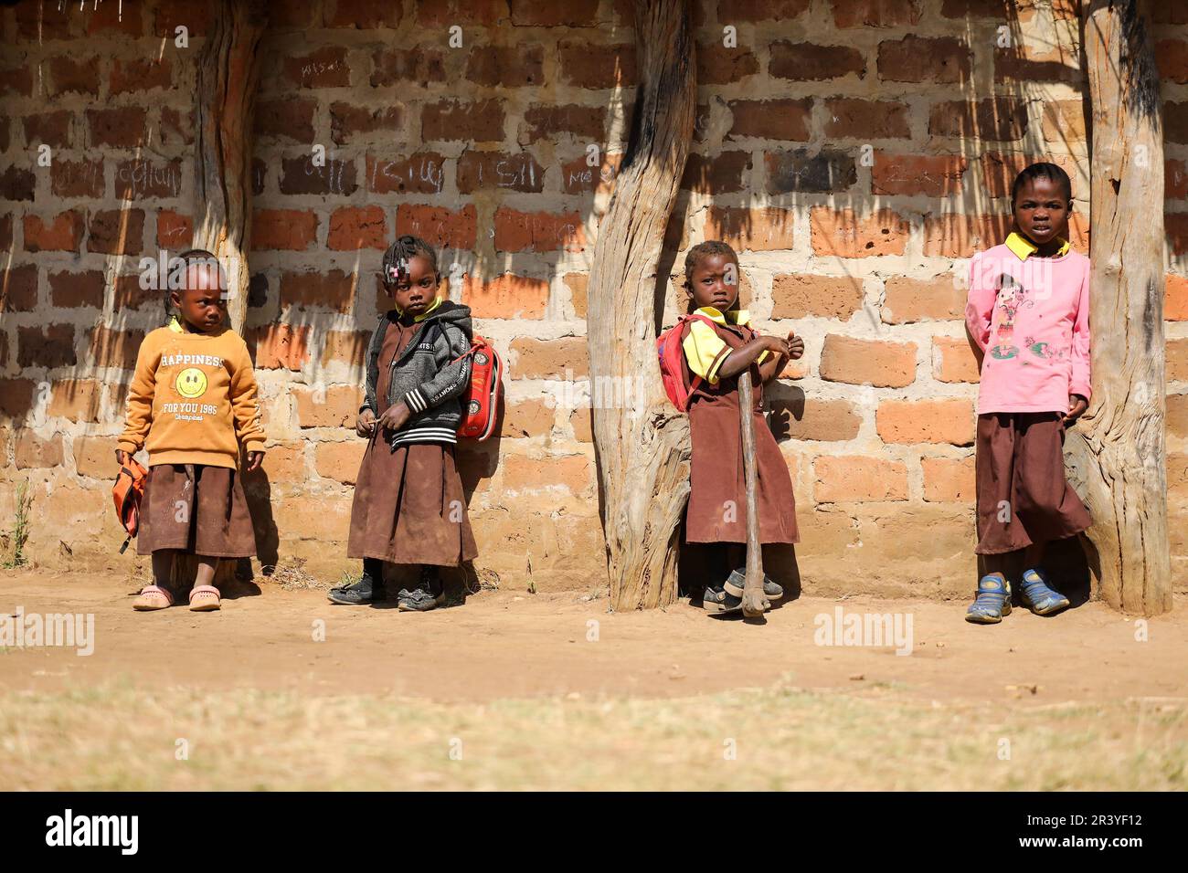 Children gathered to celebrate International Africa Day in Lusaka ...