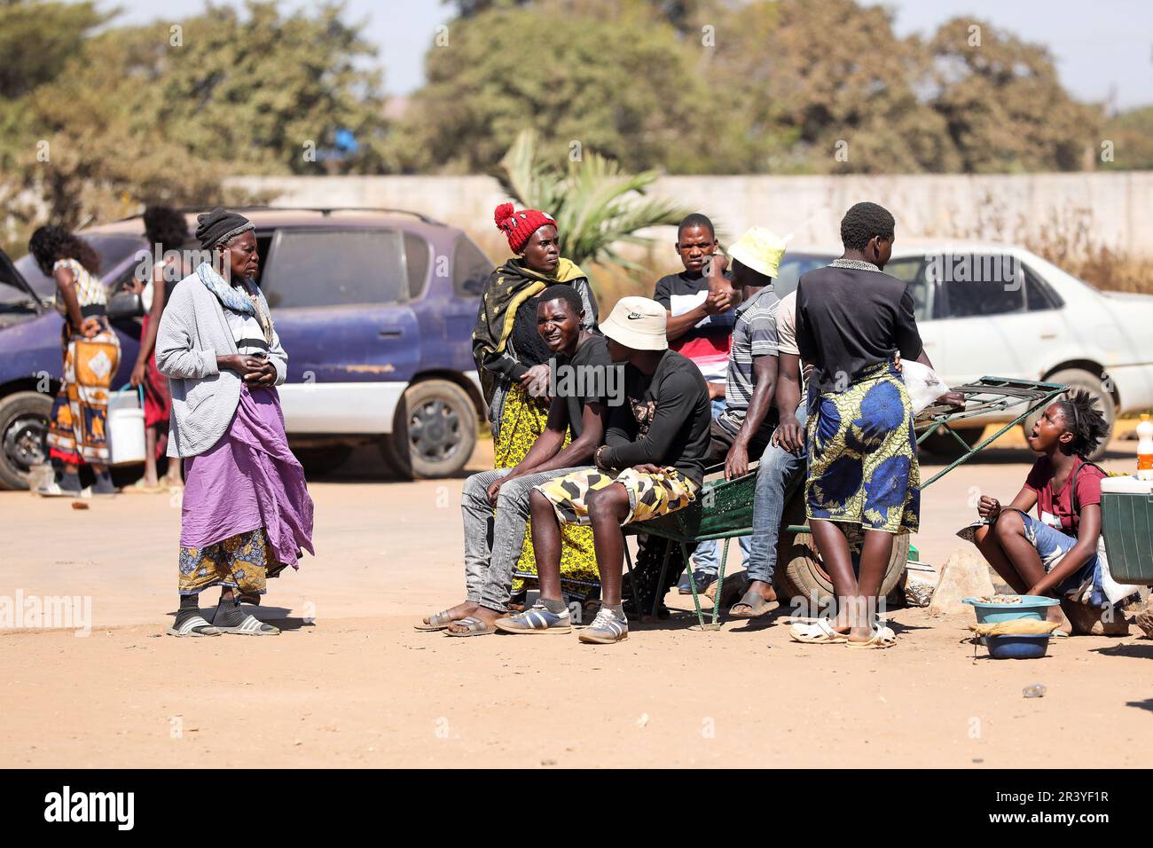 Children gathered to celebrate International Africa Day in Lusaka