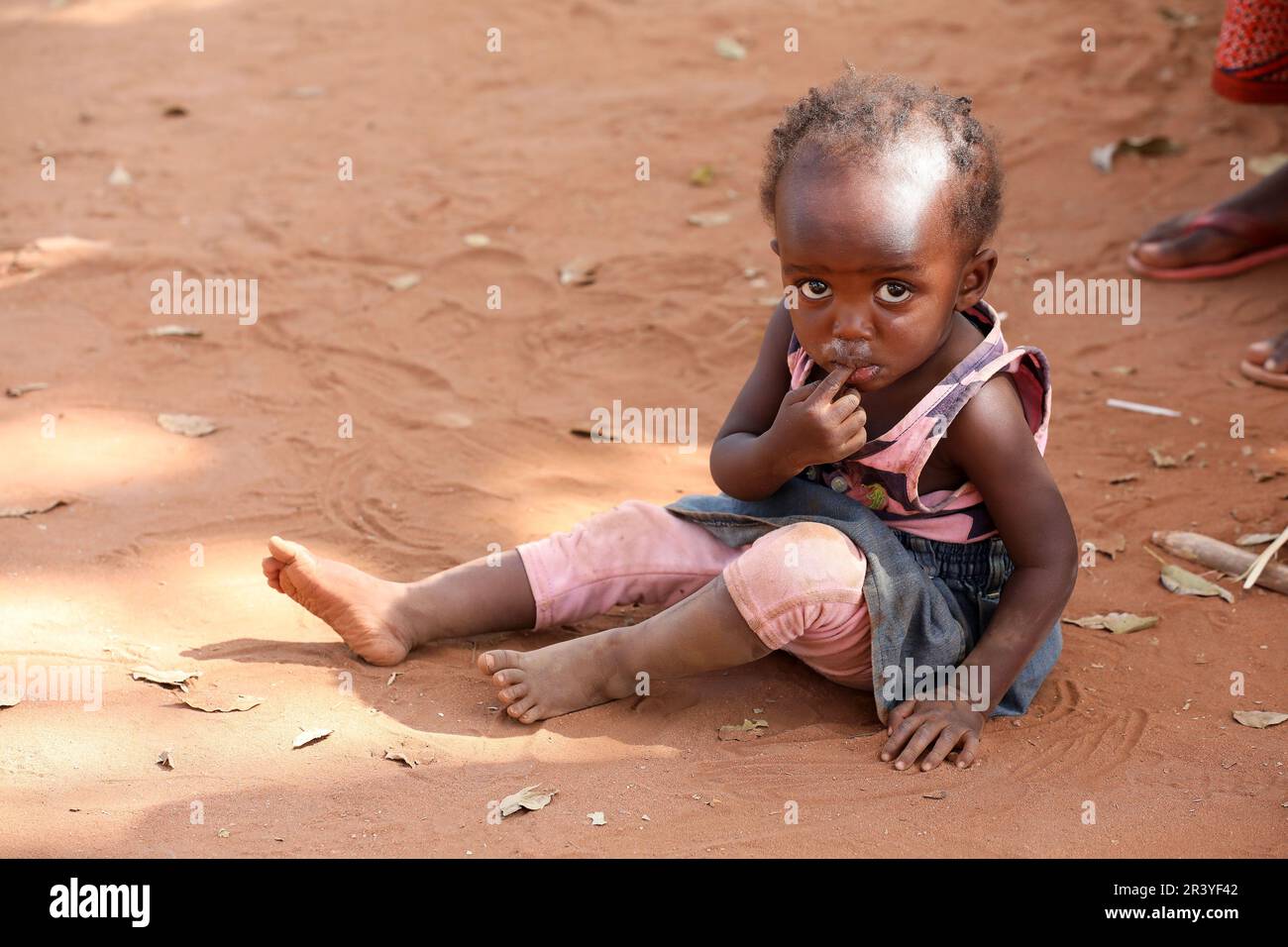 Children gathered to celebrate International Africa Day in Lusaka