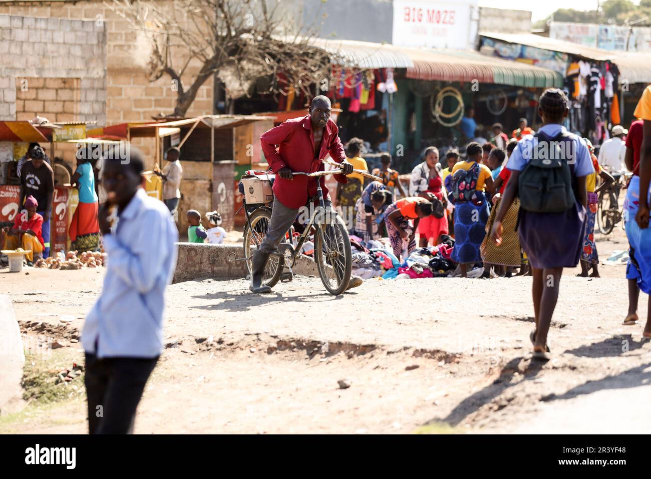 Children gathered to celebrate International Africa Day in Lusaka
