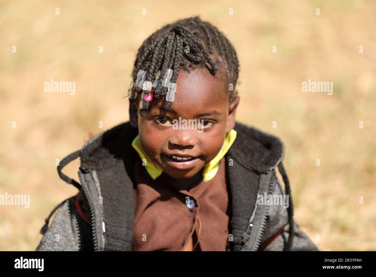 Children gathered to celebrate International Africa Day in Lusaka