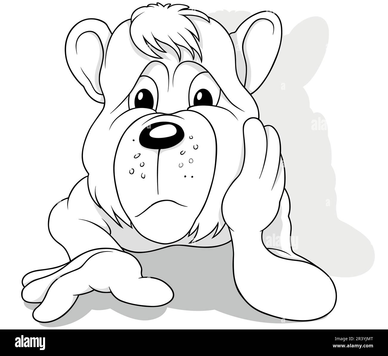 Drawing of a Lying Teddy Bear Stock Vector Image & Art - Alamy