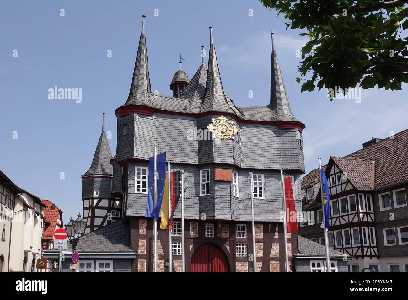 Town hall in Frankenberg/Eder Stock Photo Alamy