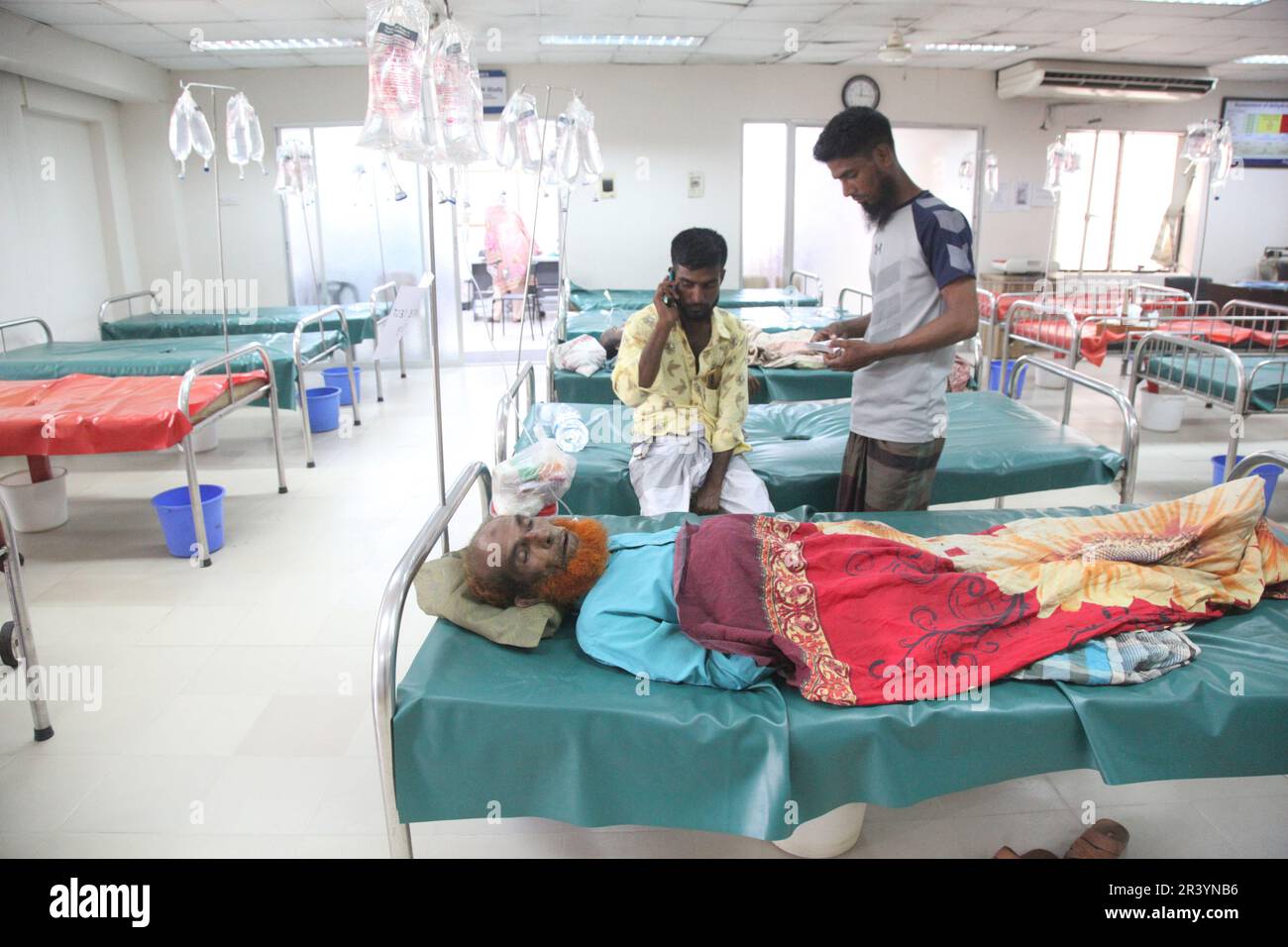 dhaka, Bangladesh. 09may, 2022. Peoples suffering from diarrhea lie at