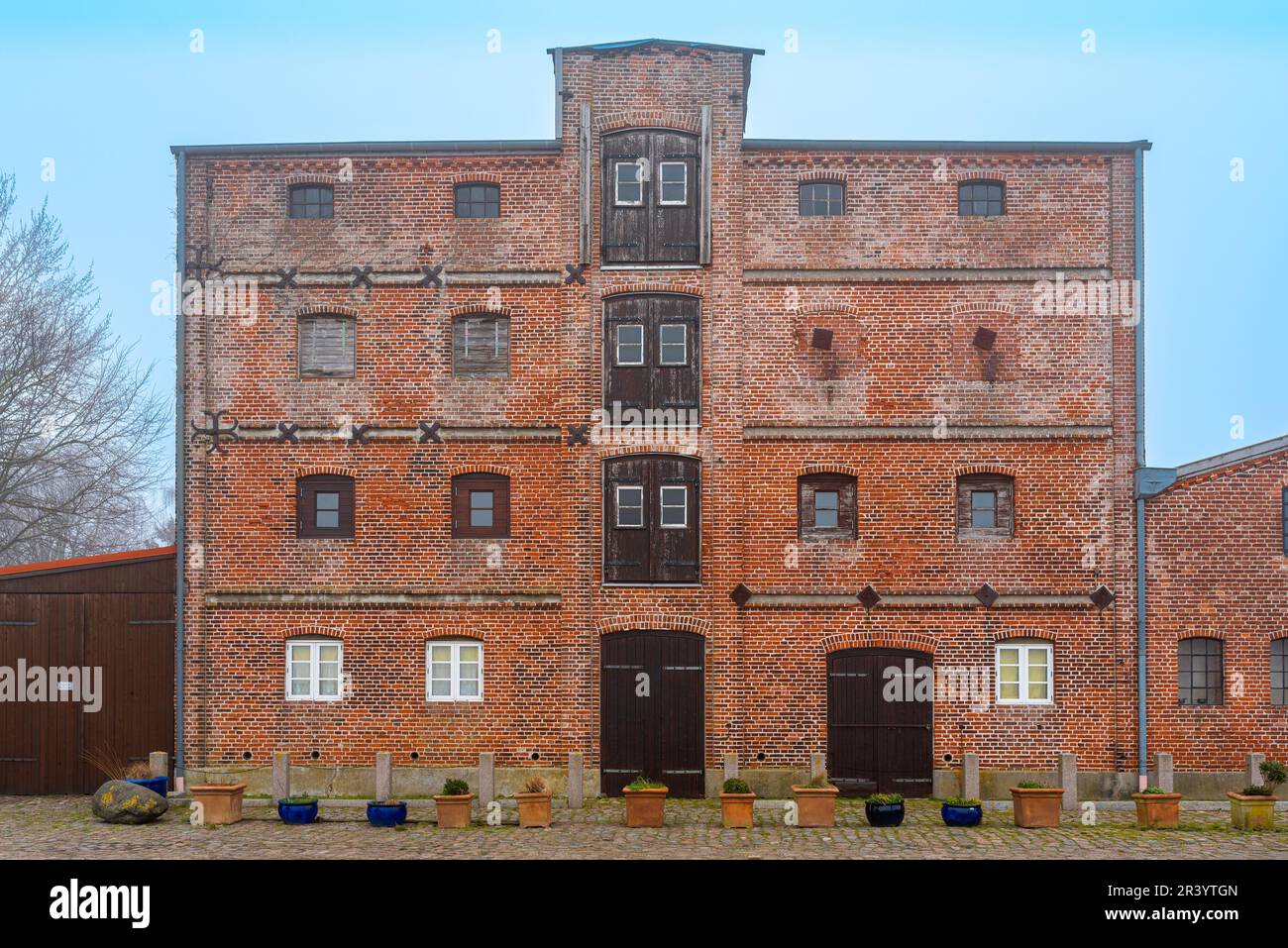 Historical warehouse on the island of  Fehmarn Stock Photo