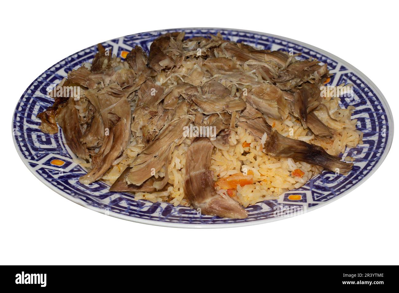 Mandi is a traditional dish from Yemen of meat, rice, and spices. It is