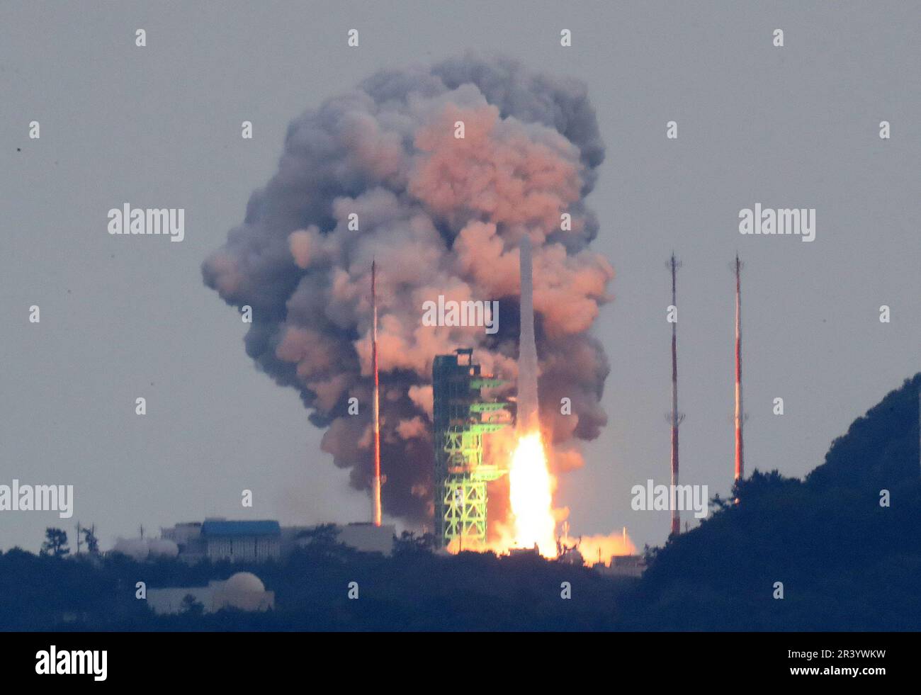 Space launch vehicle south korea hi-res stock photography