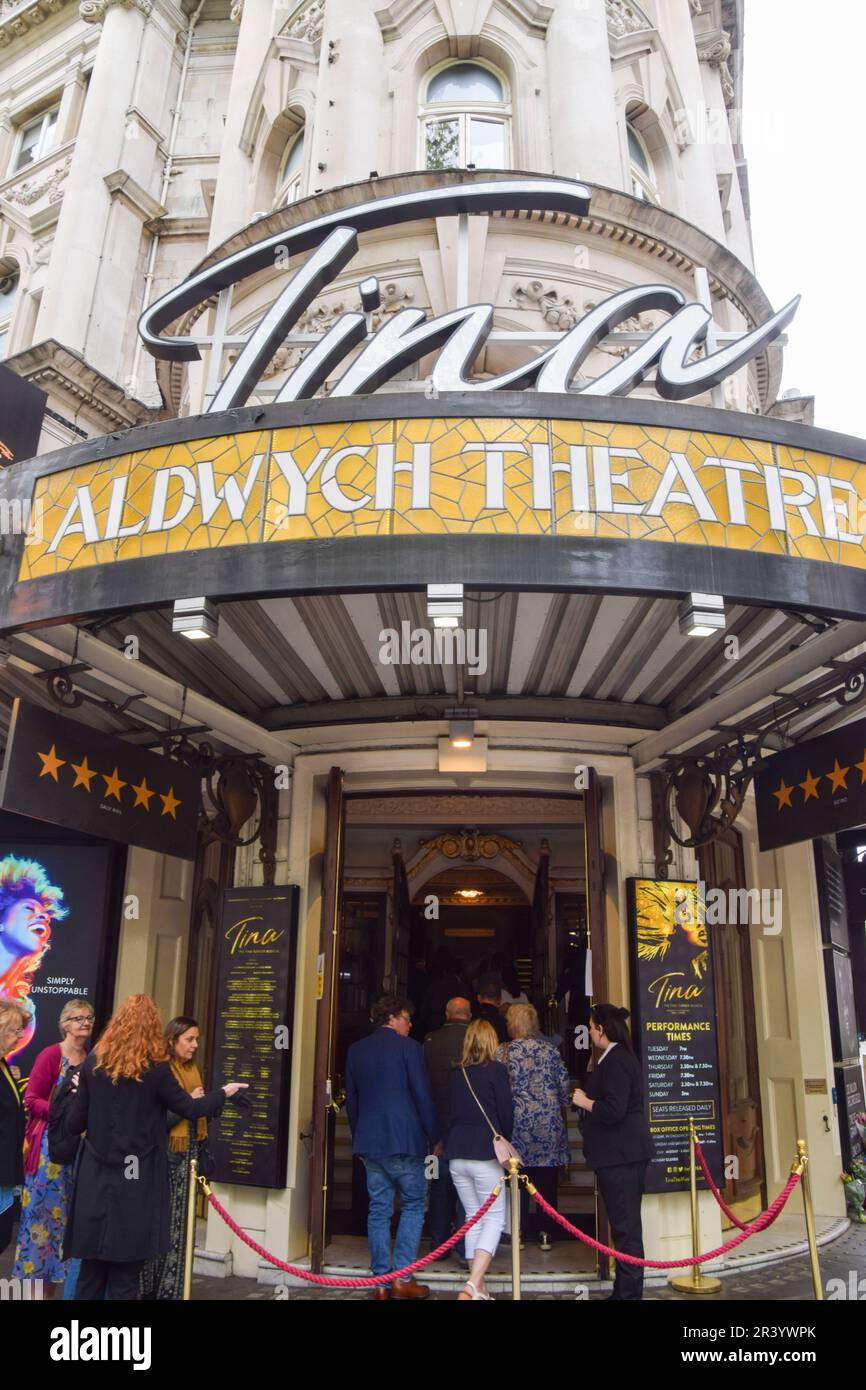 london-england-uk-25th-may-2023-people-queue-outside-aldwych