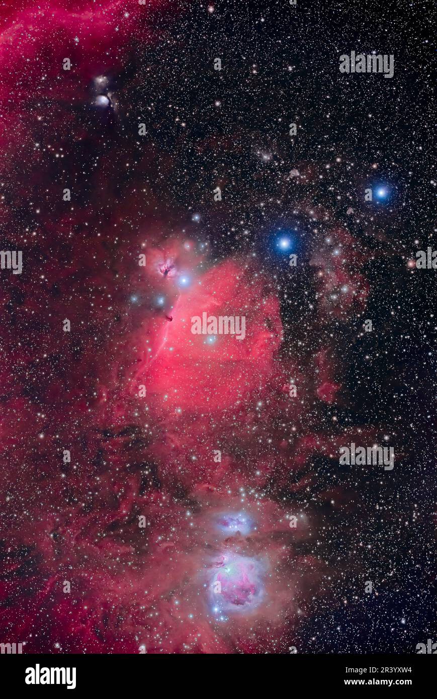 Orion Belt of the Milky Way Galaxy, Stock Video