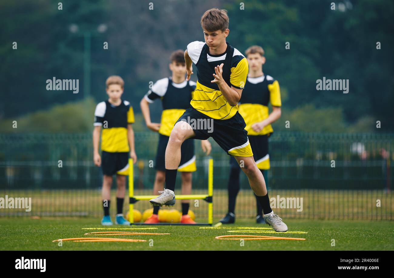Soccer Camp for Teenagers.. Youth Footballers on Speed and Agility