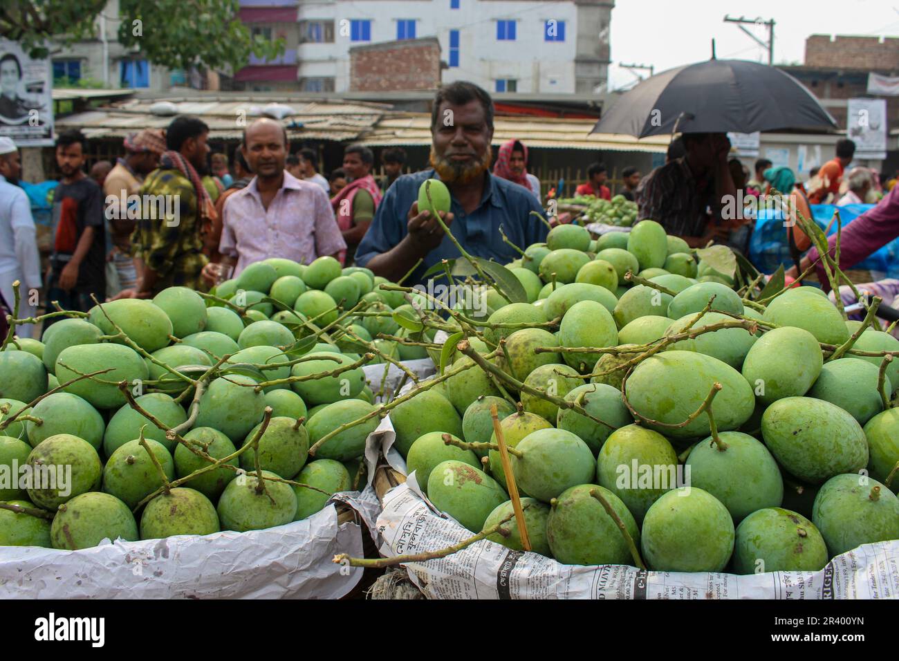 Village Mango Market Stock Photo Alamy