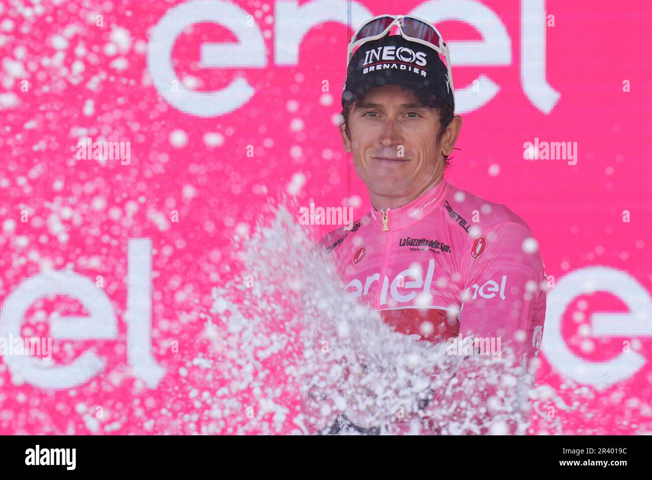 Geraint Thomas smiling Giro d’Italia podium The Race’s New Wildcard: João Almeida’s UAE Team Emirates