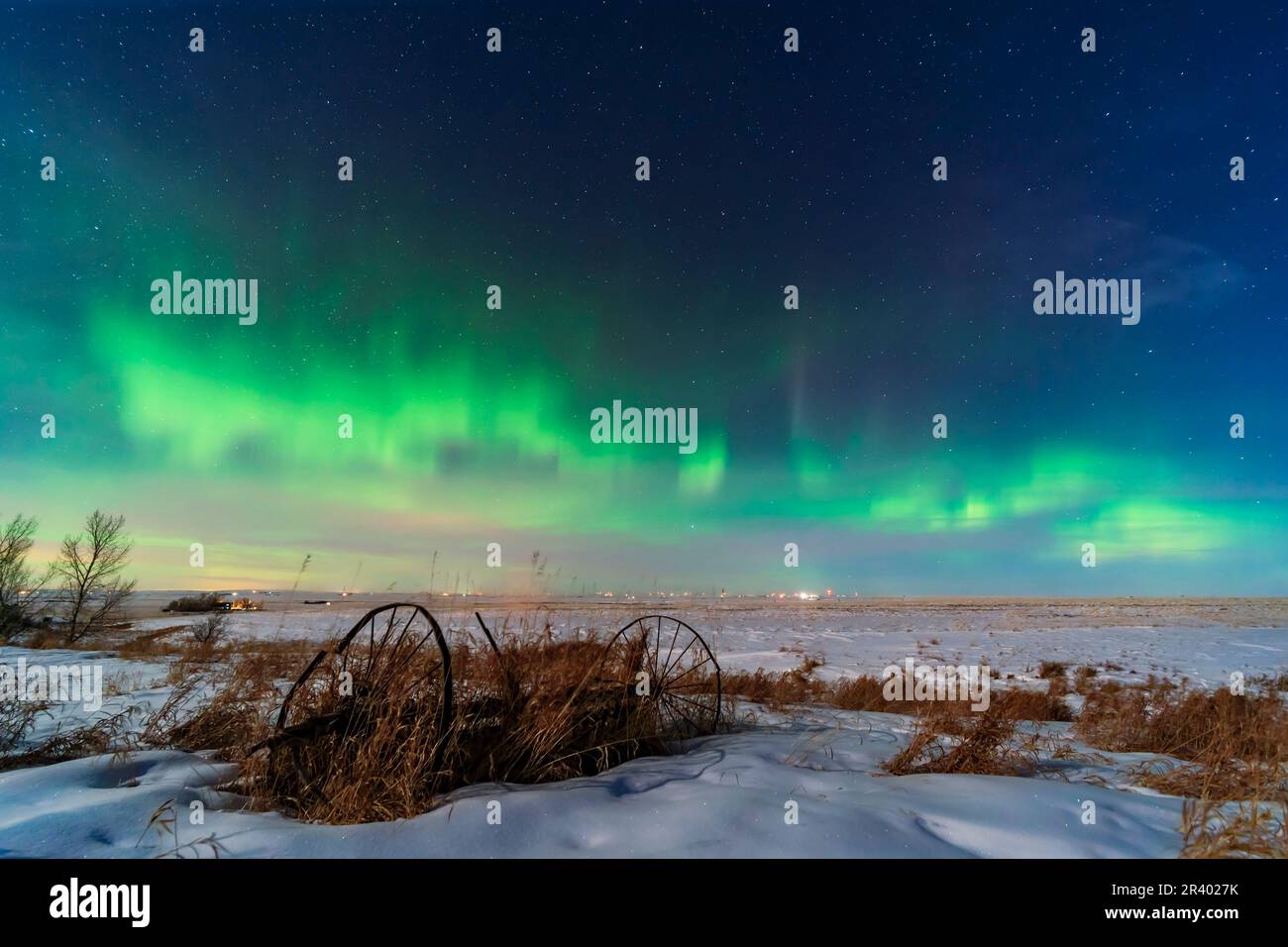 February 19, 2021 An aurora boralis display in southern Alberta