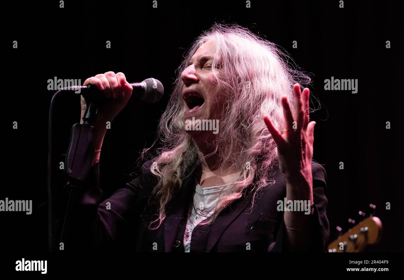 Patti Smith performing live in Oslo in 2019 Stock Photo