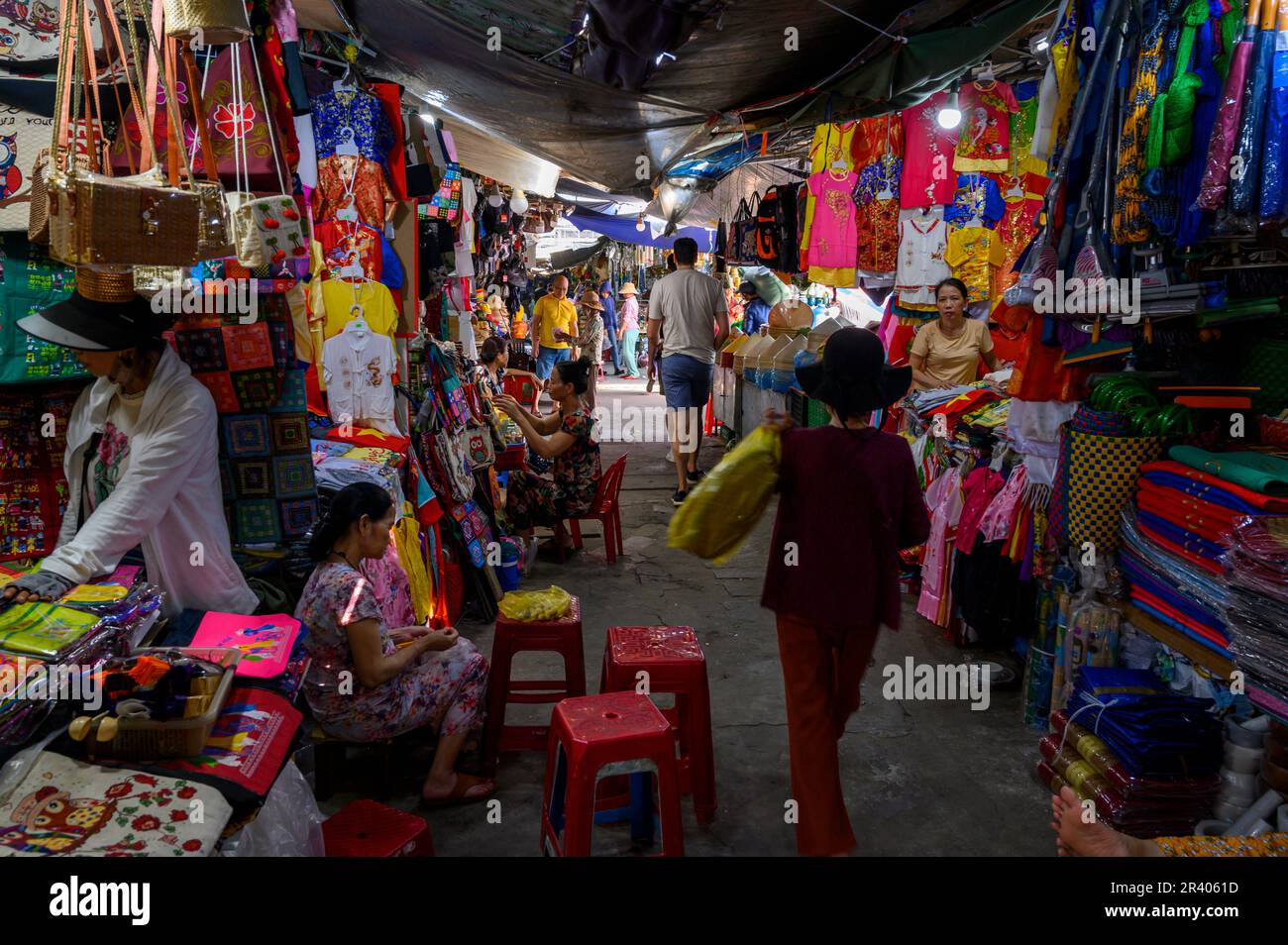 Dong Ba market is the largest in Hue, Vietnam, offering household goods